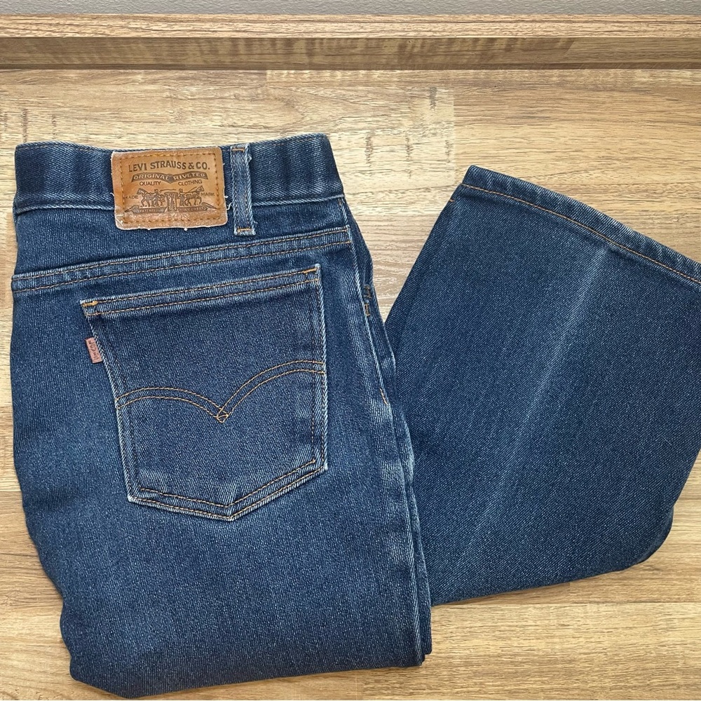 Vintage Levis 547 Brown Tab Denim‎ Jeans Men Tag 38x32 - Actual 34x30